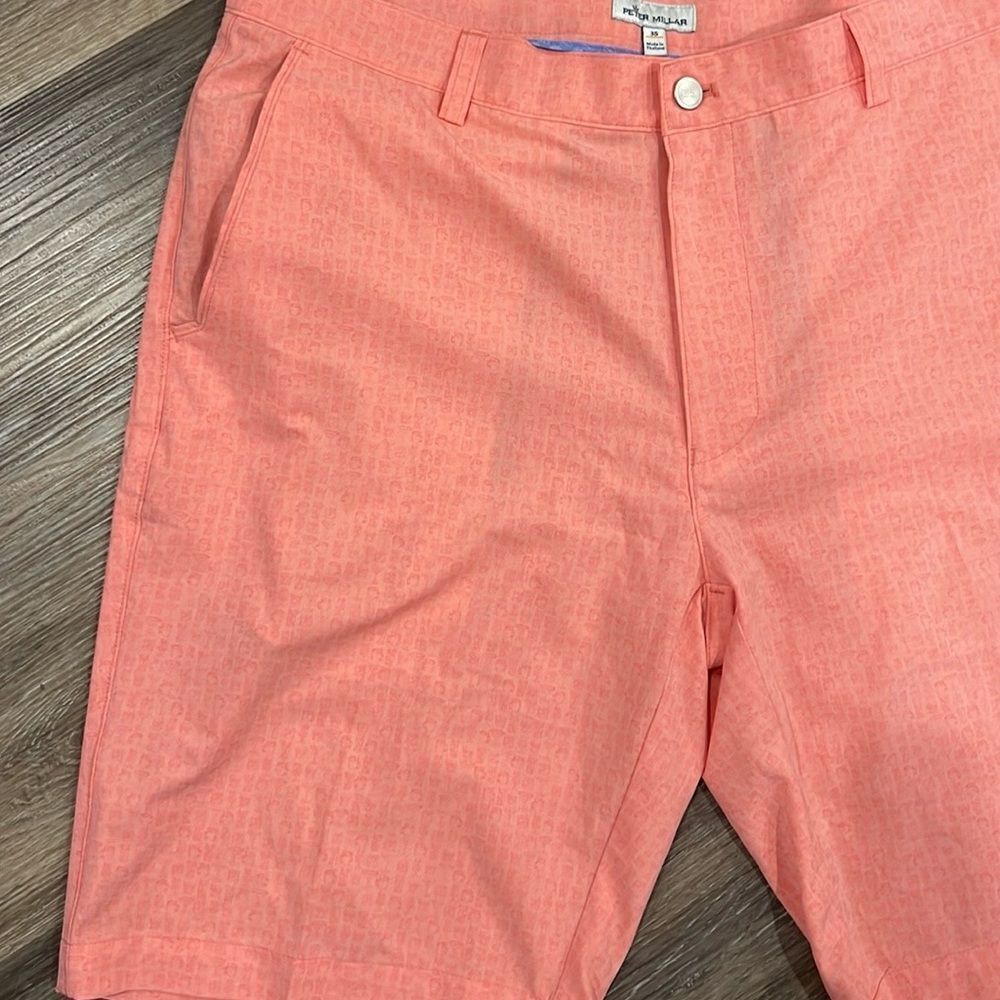 Peter Millar coral color 10” shorts size 35 - Picture 3 of 7